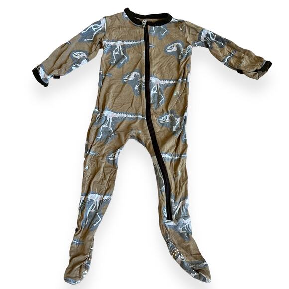 KicKee Pants Dinosaur Zipper Sleeper 6-9m - Picture 1 of 7